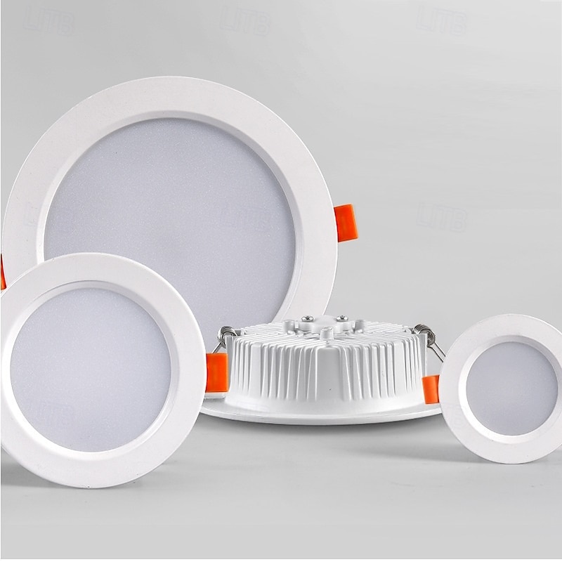 LED Recessed Ceiling Light 220V 7W 9W 12W 18W Spotlight White Warm White  for Ceiling Commercial Stage 1Pc3