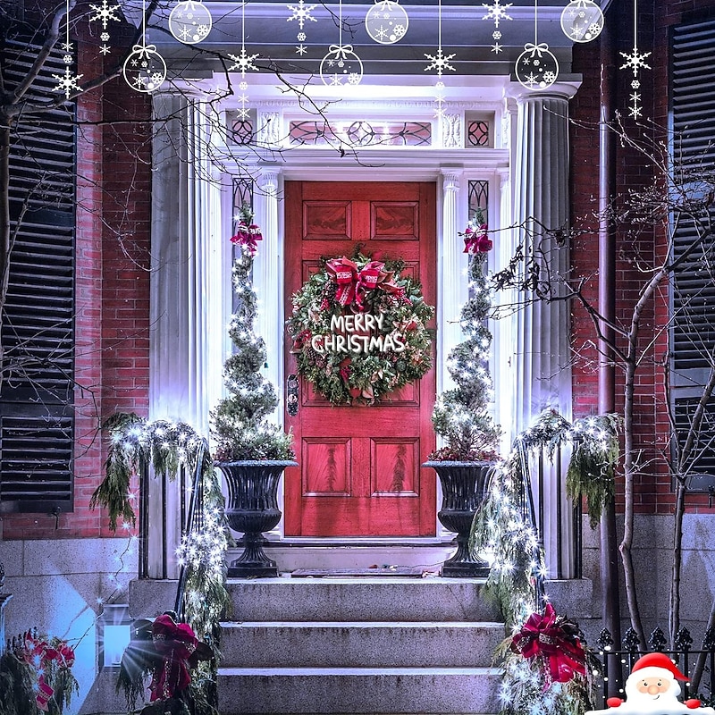 Elegant Wedding Party Reception Solar Christmas String Lights – 8 Mode IP65 Waterproof for Outdoor & Indoor New Year Holiday Decor3