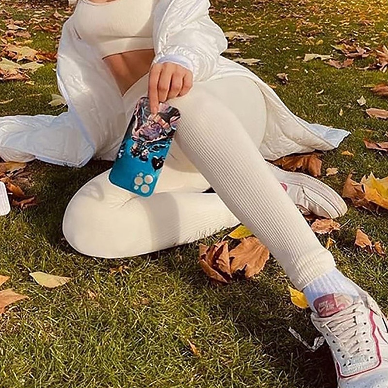 Women's Yoga Pants Yoga Leggings High Waist Pilates Gym Workout Workout Tights Solid Color Black Army Green Red Fall Winter Sports Activewear Stretchy Slim4