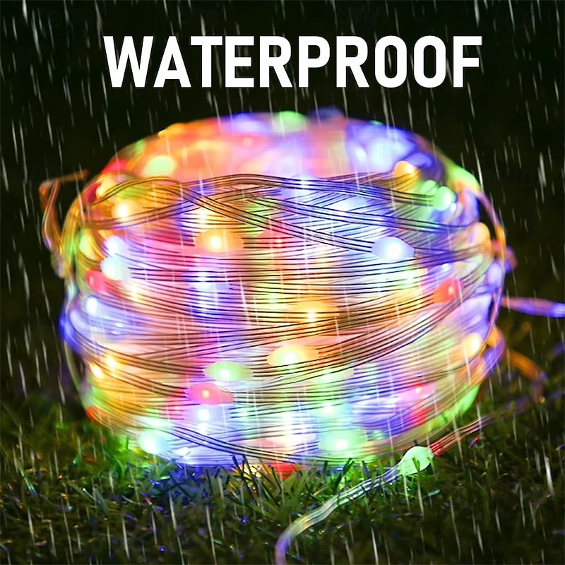 Elegant Wedding Reception Party 5m 10m Fairy LED Lights USB Dream Color Smart String Light Remote APP Controller for Room Wedding Christmas Tree Decoration3