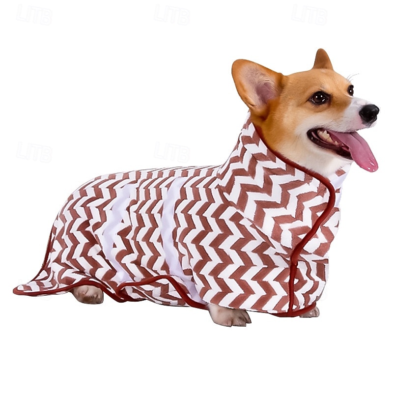 Dog Cat Bath Towel Dog Dry Robe Fashion Winter Warm Fashion Comfortable Homewear Dog Clothing for Small Medium Large2