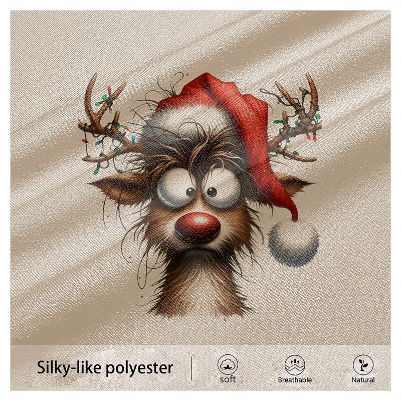 Christmas Men's Deer Sweatshirts Sweatshirt Sweatshirt Long Sleeve Sweatshirt Crew Neck Cute Casual 3D Printing Party Holiday Crewneck 3D Print Winter Spring &  Fall3