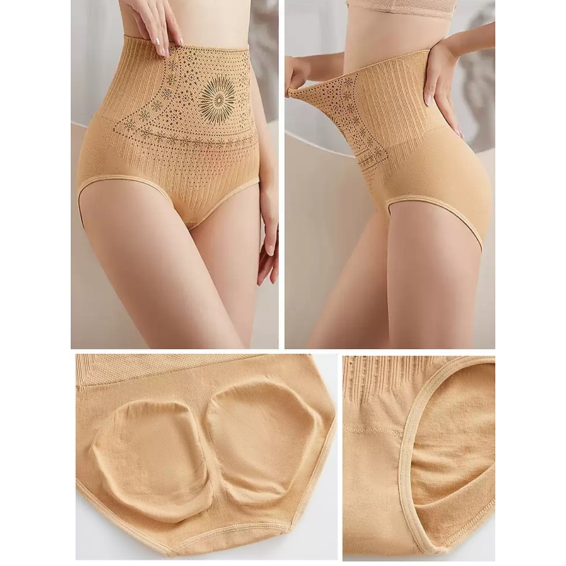 Women's Tummy Control Thong Shapewear for Women High Waist Shaping Panties Mesh Girdle Seamless Slimming Body Shaper Underwear Home Outfits3