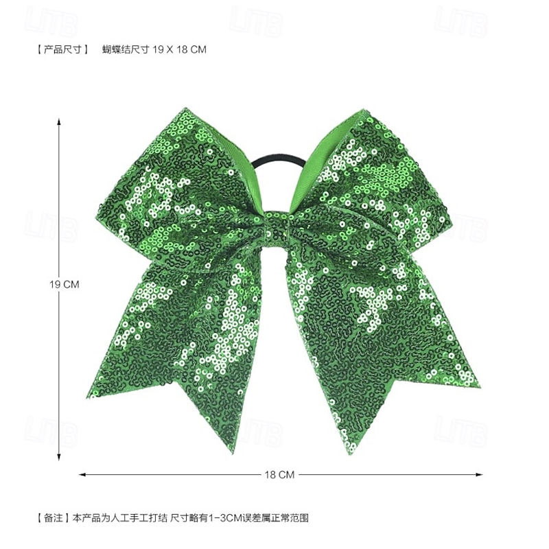 1PC Glitter Bow Clip Sequin Bling Party Hair Accessories for Women Teens Girls Kids4