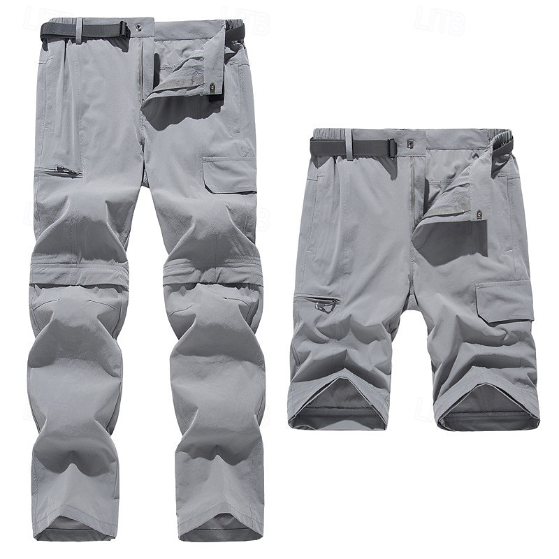 Men's Combat Pants Cargo Pants Convertible Zip Off Pants Tactical Pants Military Outdoor Regular Fit Waterproof Quick Dry Breathable Pants / Trousers Black Army Green Hunting Climbing Camping