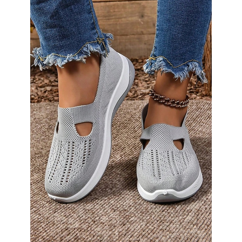 Women's Green Slip-On Athletic Sneakers with Breathable Mesh, Arch Support, Perfect for Walking and Casual Wear 13