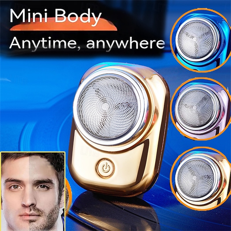 Portable Cordless Shaving Beard Tool Mini Size Travel Shaver USB Rechargeable for Removing Chest Hair Body Hair