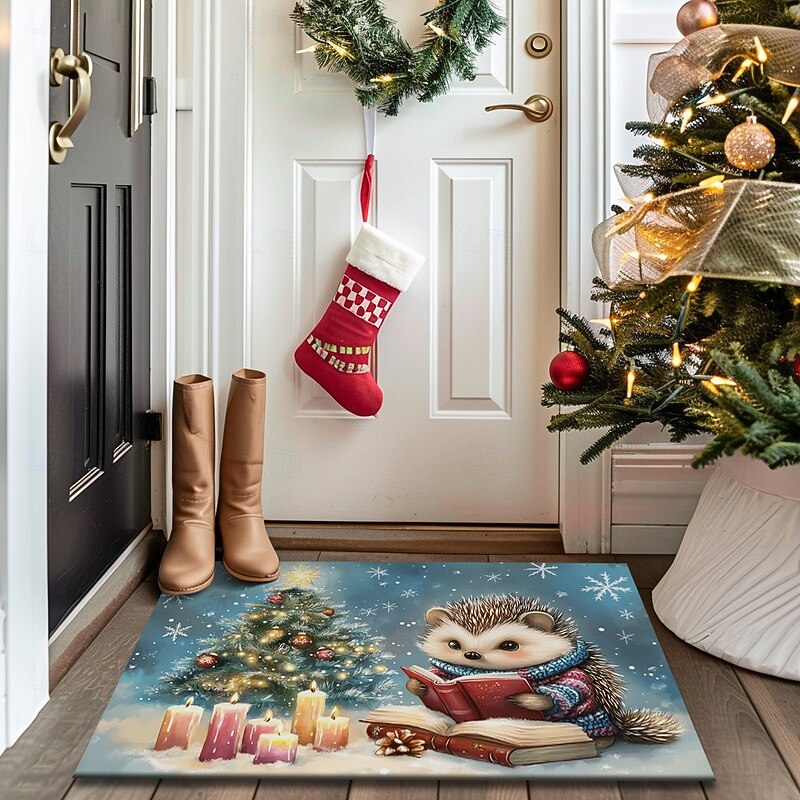 Christmas Decoration Doormat Animal Kitchen Mat Floor Mat Non-Slip Area Rug Oil Proof Rug Indoor Outdoor Mat Bedroom Decor Bathroom Mat Entrance Rug3