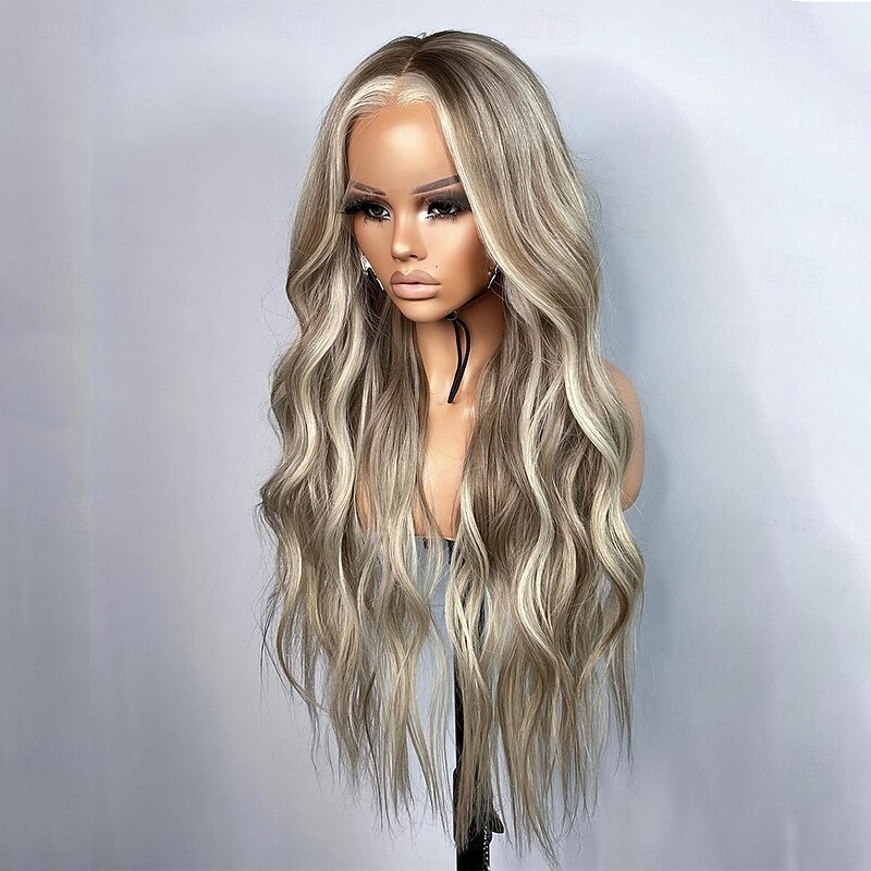 Remy Human Hair 13x6 Lace Front Wig Side Part Middle Part Free Part Brazilian Hair Body Wave Loose Deep Wave Blonde Multi-color Wig 130% 150% 180% Density with Baby Hair Highlighted / Balayage Hair2