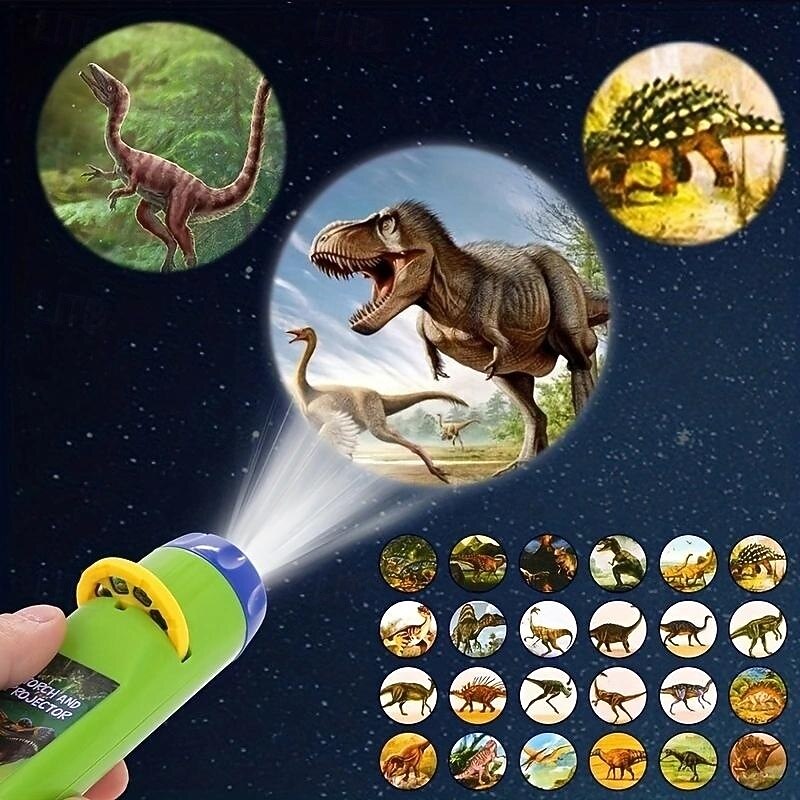 Interactive Dinosaur Projector Torch Light A Fun & Educational Gift For Creative Kids Halloween/Thanksgiving Day Christmas Gift easter gift