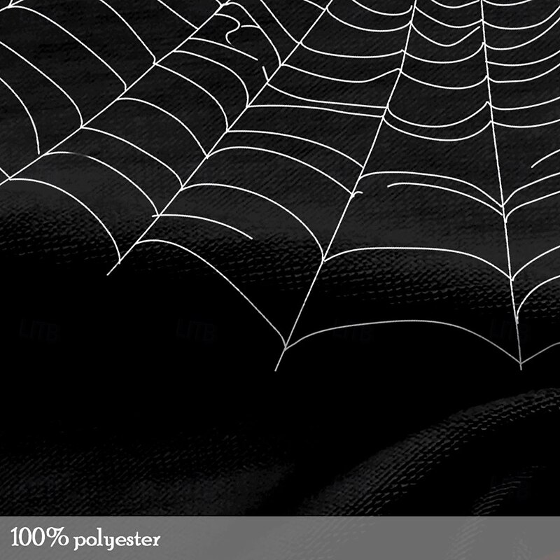 Halloween Men's Spider web T Shirt Short Sleeve T shirt 3D Print Crew Neck Shirt Fashion Athleisure Street Sports Outdoor Black Summer Spring Clothing Apparel S M L XL XXL XXXL4