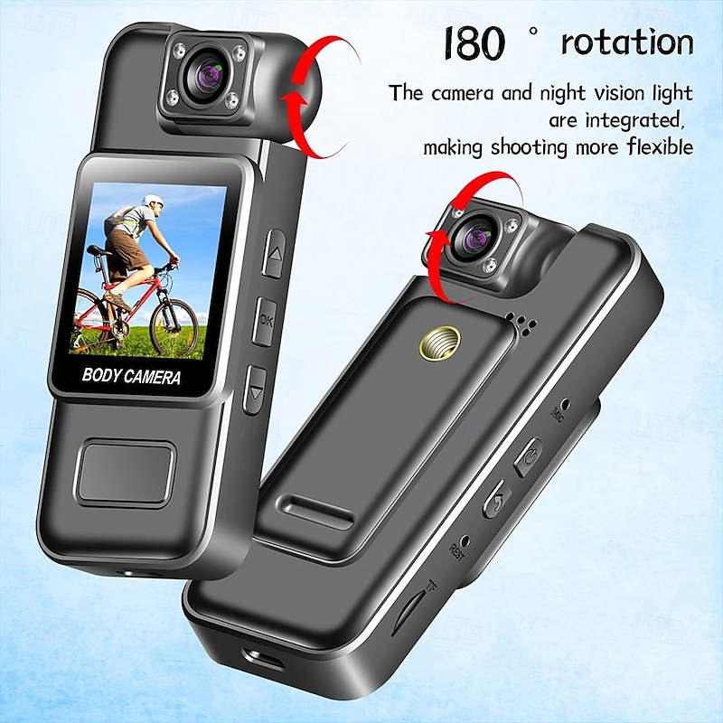 L9 Action Camera Portable Rechargeable WiFi Mini 1.3 inch CMOS Sensor 4K 128 GB H.264 Mountain Bike