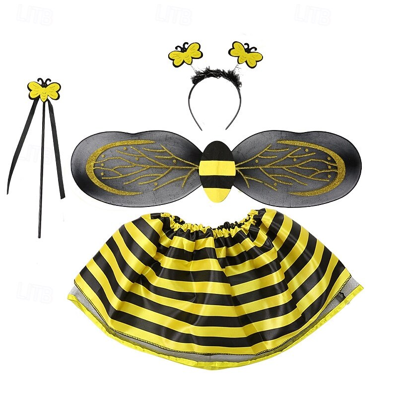 Bee Halloween Cosplay Costume Funny Costumes Carnival Costume Cosplay Kid's Girls' Carnival Masquerade Mardi Gras Performance Party Halloween Easy Halloween Costumes Dress Up2