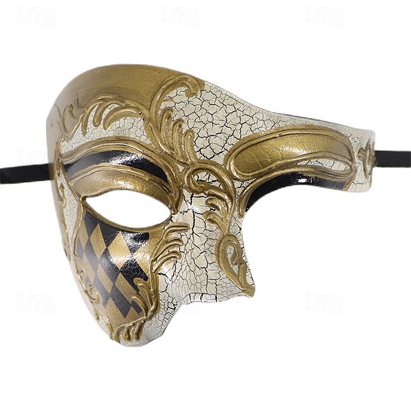 Halloween Mask Venetian Mask Eye Mask The Phantom of the Opera Carnival Mask Sexy Costume Adults' Men's Women's Halloween Carnival Mardi Gras Party Easy Halloween Costumes Dress Up2