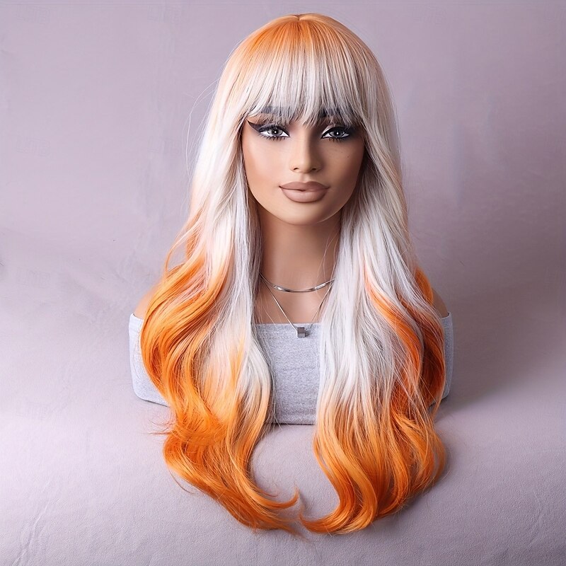 Multi-Color Gradient Fashion Wig Perfect for Music Festivals Costume Parties and Special Occasions4