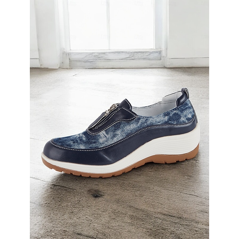 Women's Leopard Print Slip-On Walking Shoes - Comfortable, Lightweight Sneakers with Arch Support for Casual Wear2