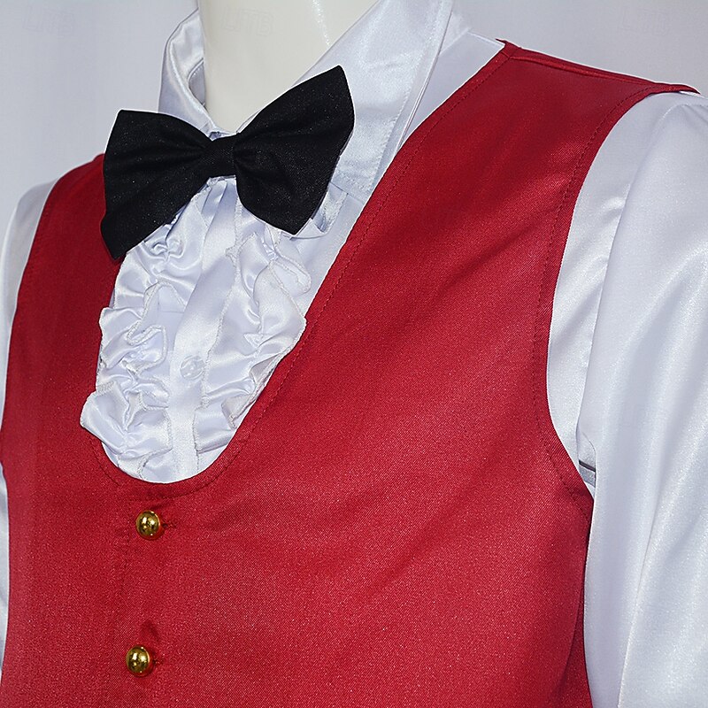 Zombie Halloween Groom Costume Beetlejuice Horror Movie Cosplay Costume Adults' Men's Masquerade Party / Evening Easy Halloween Costumes Dress Up4