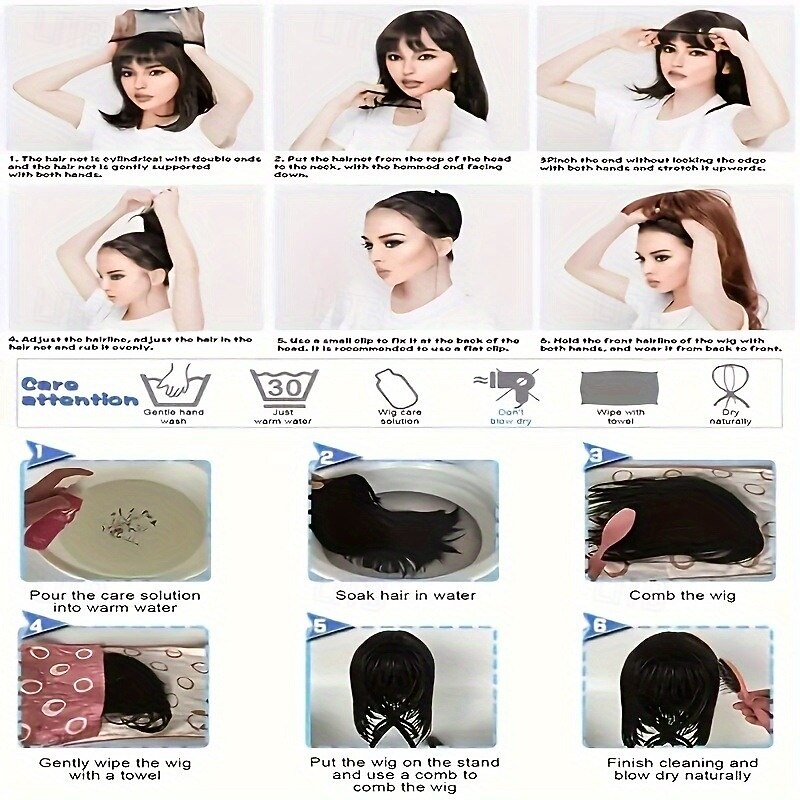 Long Black And White Double Wig A White Wig With Heat Resistant Synthetic Hair In The Middle Part Of A Cosplay Party Wig3