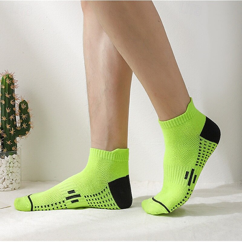 Men's Socks Bike Socks Sports Socks Athletic Socks Camping / Hiking Outdoor Exercise Cycling / Bike Bike / Cycling Warm Breathable Non-Skid 1 Pair Winter Patchwork Cotton Black White Sky Blue One-Size