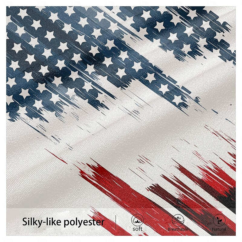 Men's American US Flag Patriotic Dress Pants Mid Waist Business Casual Formal Dailywear Zipper Pocket Summer Spring Fall 3D Print White3