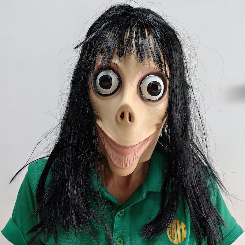 Scream MOMO Couples Mask Halloween Group Family Costumes Adults Men's Women's Scary Costume Party Halloween Carnival Mardi Gras Easy Carnival Costume2