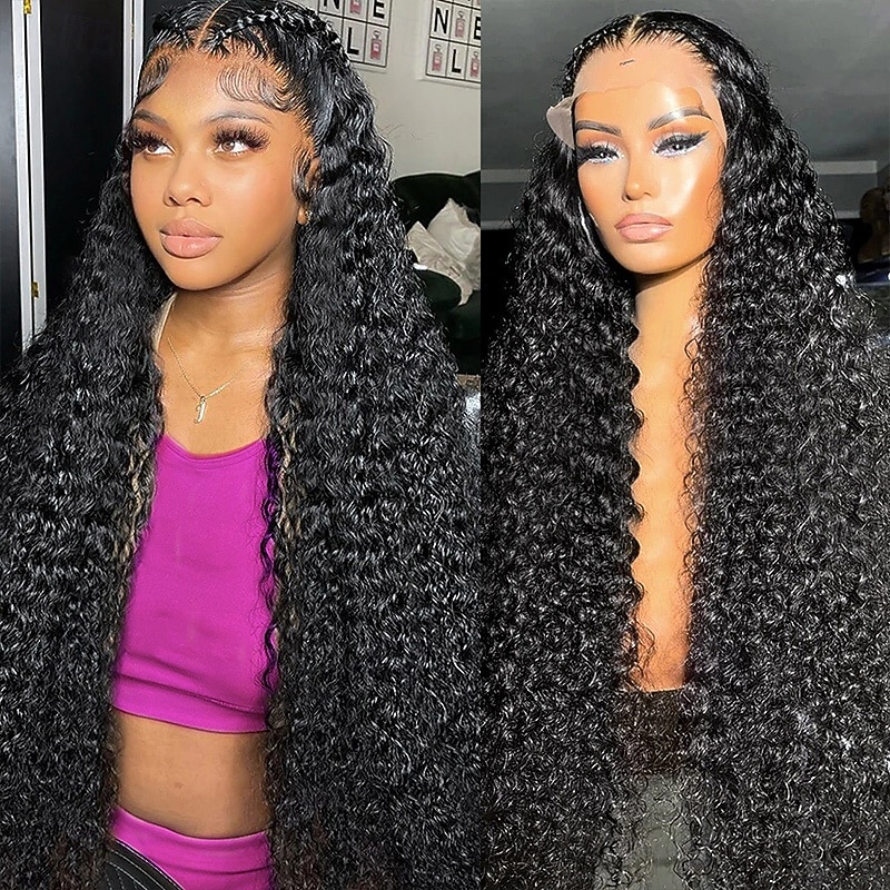 Human Hair Curly Lace Front Wig Human Hair 13x6 Lace Frontal Wigs for Black Women with Baby Hair