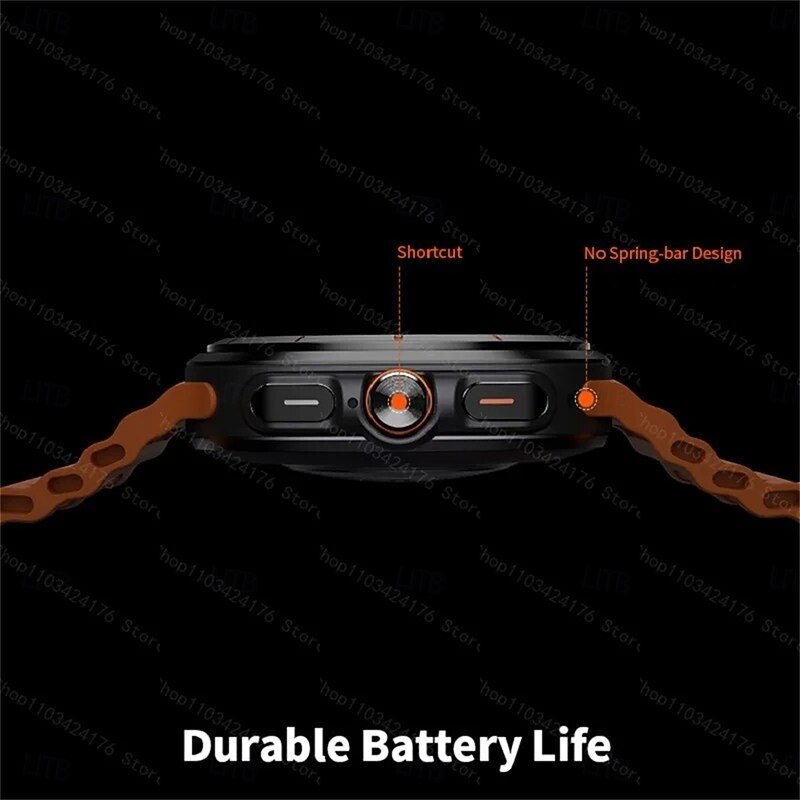 W7 AMOLED Smart Watch Ultra 7 Ai Dail 3D Menu SOS Compass Men Women Bluetooth Call Wireless Charging Sport Smartwatch3