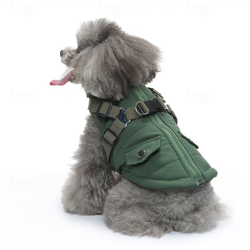 Dog Coat Jacket Fashion Winter Reflective Waterproof Warm Fashion Comfortable Outdoor Dailywear Homewear Dog Clothing for Small Medium