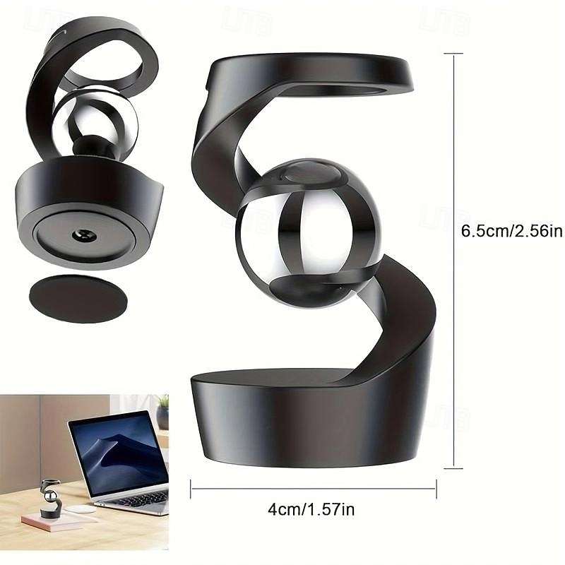 Anti-gravity Levitating Desk Toy Gyroscope, Optical Illusion Kinetic Spinning Desk Toy, Anti-gravity With Fascinating Movements, And Rotates Smoothly - The Perfect Desk Accessory For Home Or Office2