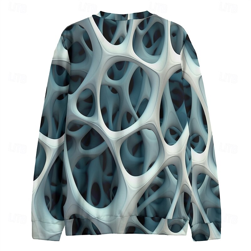 Men's Graphic 3D Vortex Sweatshirts Golf Pullover Sweatshirt Long Sleeve Sweatshirt Hooded Vacation Cool Daily Print Vacation Sports Outdoor Going out Printing Winter Spring &  Fall3