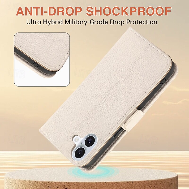 Phone Case For iPhone 17 Pro Max 17 Air 16 15 14 Pro Max Plus 13 12 11 Pro Max Mini Back Cover with Stand Holder Zipper with Wrist Strap Retro TPU PU Leather2