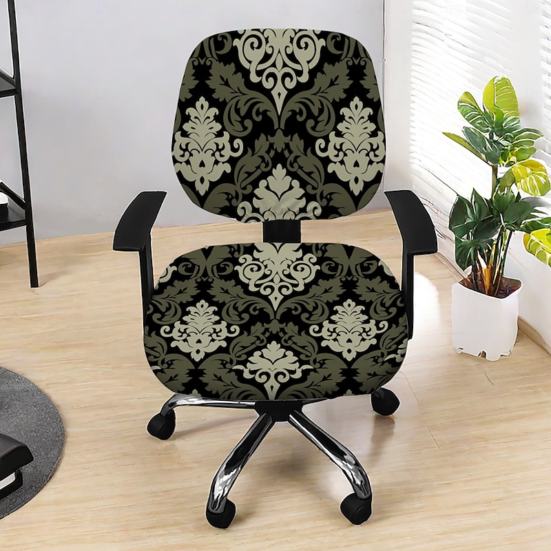 Office Chair Cover and Stool Chair Cover Stretchy and Durable Slipcovers Furniture Protectors for a Stylish and Comfortable Workspace Decor