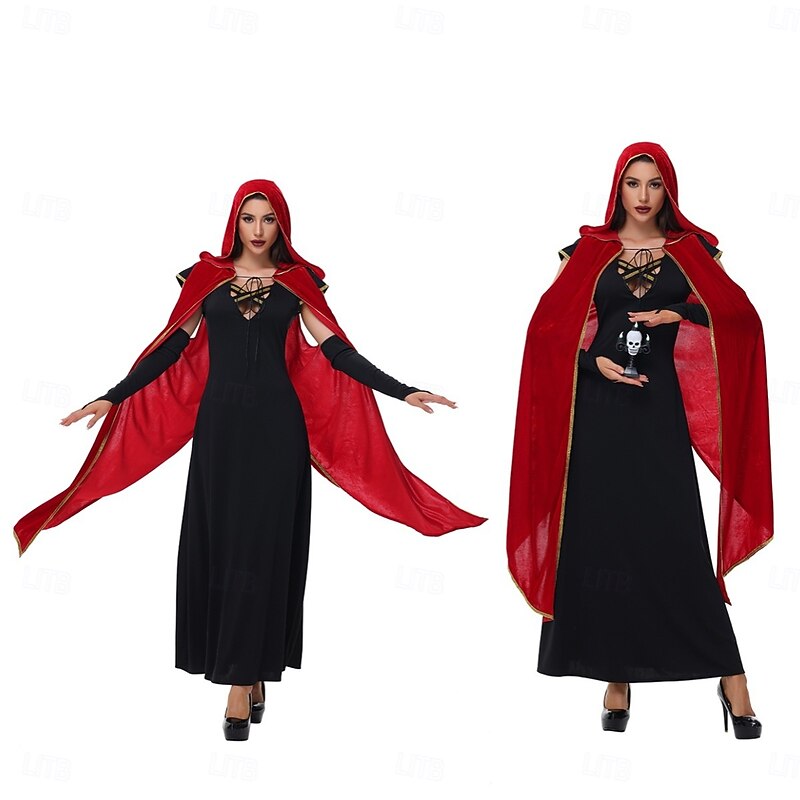 Witch Vampire Halloween Cosplay Costume Carnival Costume Walpurgis Night Cosplay Adults' Women's Carnival Masquerade Party Masquerade Easy Halloween Costumes Dress Up2