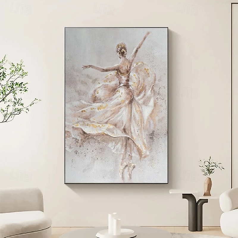 Girl painting handmade Dancer oil painting on Canvas handmade Ballerina fine art Ballerinas Oil Painting Ballet oil painting Wall Decor handpainted  Ballerina Painting Modern Wall Decor