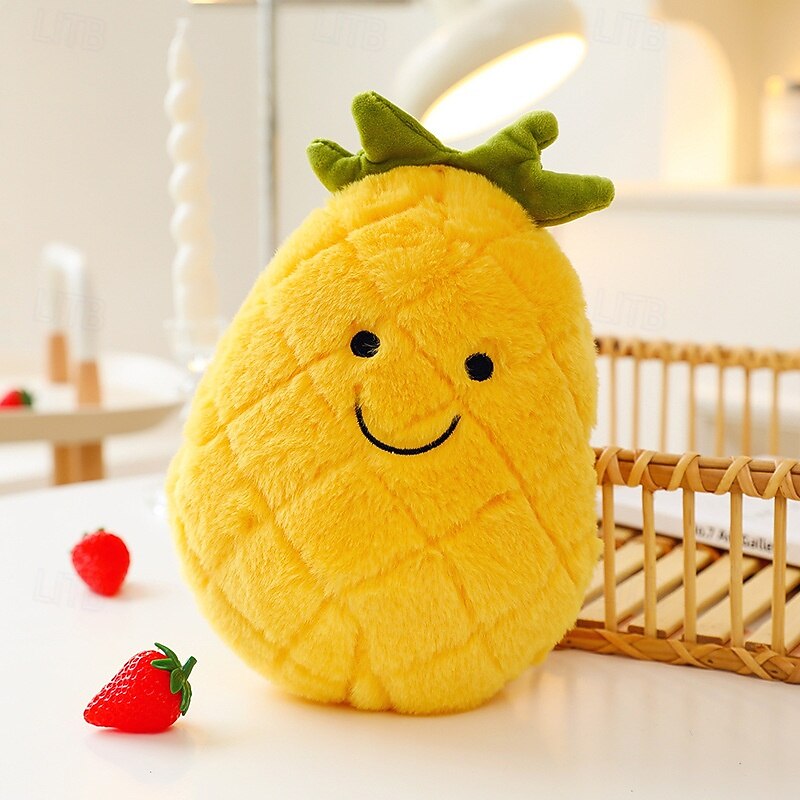 Fruit Plush Cuddly Toy for Kids - Soft Polyester Stuffed Figure for Interactive Play Ideal Gift for Ages 14 on Special Occasions like Christmas and Birthday2