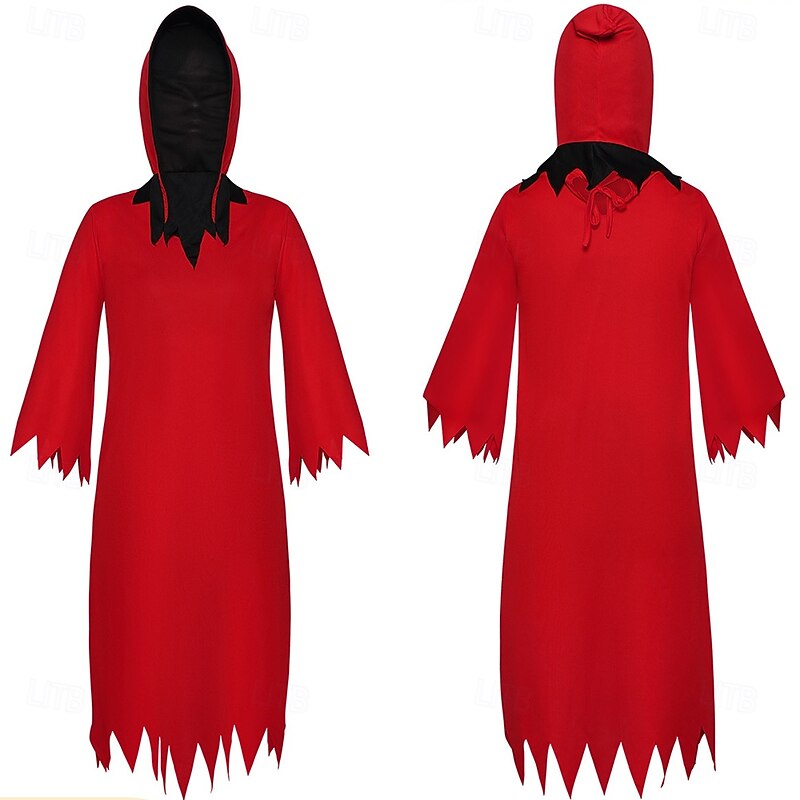 Grim Reaper Devil Halloween Cape Cosplay Costume Cloak Walpurgis Night Adults' Men's Women's Carnival Masquerade Mardi Gras Performance Halloween Masquerade Easy Halloween Costumes Dress Up