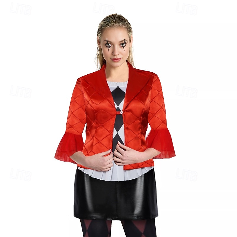 Joker: Folie à Deux Joker 2 Harley Quinn Outfits Cosplay Costume Movie Cosplay for Women's Adults Halloween Carnival Performance Party