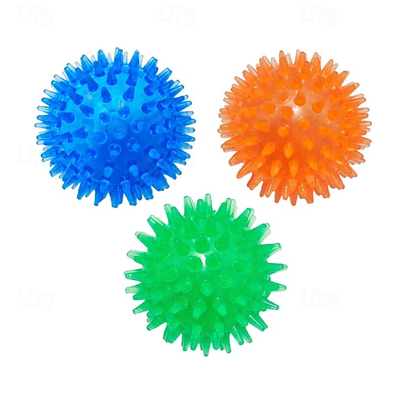 Ball Chew Toy Ball Launchers Interactive Toy Squeak Toy with Durable Pet Exercise Releasing Pressure Pet Training Teething Toy for Dog Indoor Outdoor Pet Play2