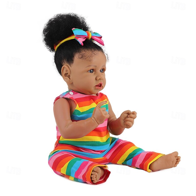 Realistic Reborn Baby Dolls - 22.8 Inch Silicone Baby Girl Real Life Dolls with Full Body Vinyl Newborn Lifelike Weighted Dolls for Ages 3+ Gift2