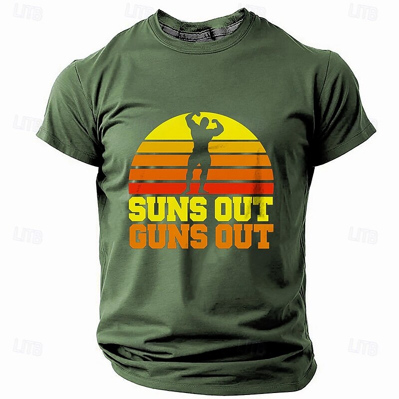 Men's Funny Slang T Shirt Short Sleeve T shirt 3D Print Crew Neck Shirt Retro Vintage Casual Street Style Sports Outdoor Holiday Going out Black Blue Green Spring & Summer Clothing Apparel S M L XL3