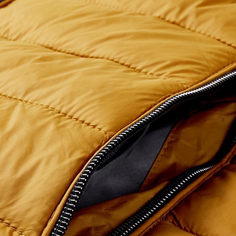 Men's Quilted Jacket Puffer Jacket Puffer Winter Jacket Winter Puffer Coat Winter Outdoor Insulated Packable Lightweight Outerwear Lightweight Puffer Jacket Puffy Coat Full Zip Fishing Climbing3
