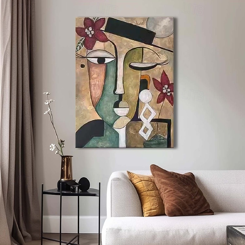 Handmade Pablo Picasso style oil painting Handpainted Pablo Picasso Women Abstract Canvas Art Painting for Living Room Bedroom Home Decor Wall Art Pablo Picasso girl painting
