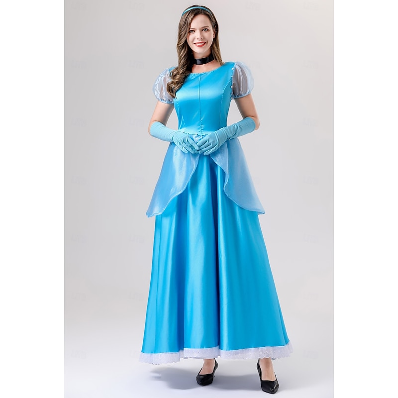 Cinderella Princess Dress Cosplay Costume Cosplay Movie Cosplay for Women's Adults' Carnival Masquerade Party / Evening Bachelorette Party4
