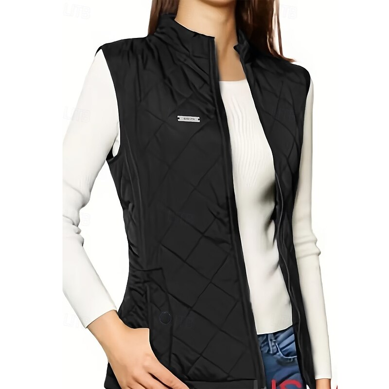 Women's Shrugs Sleeveless Turtleneck Black Army Green Blue Brown Spring Fall Winter