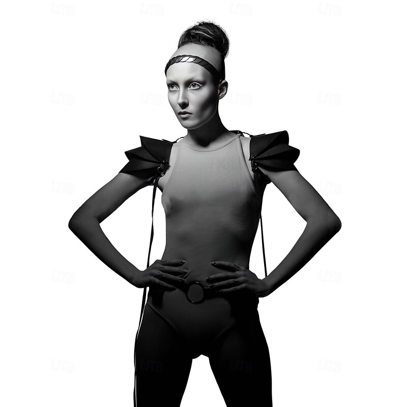 Retro Vintage Medieval Renaissance Armor Shoulder Armor Warrior Knight Ritter Viking Fancy Dress Women's Viking Party LARP Ren Faire Adults'3