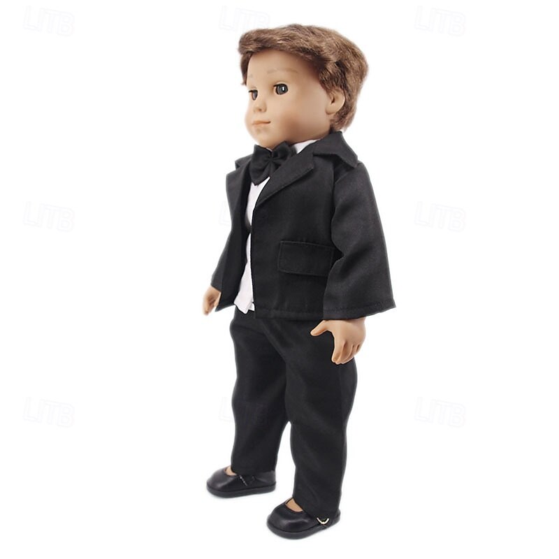 18-inch Boy Doll Clothes Accessories - Logan 4 Pcs 1 Set Doll Outfits Fashion Daily Costume Set Fits All 18 inch Dolls(WITHOUT Doll)2