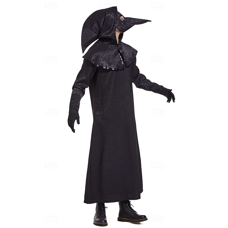 Plague Doctor Halloween Cosplay Costume Steampunk Adults' Men's Women's Masquerade Party Easy Halloween Costumes Dress Up3