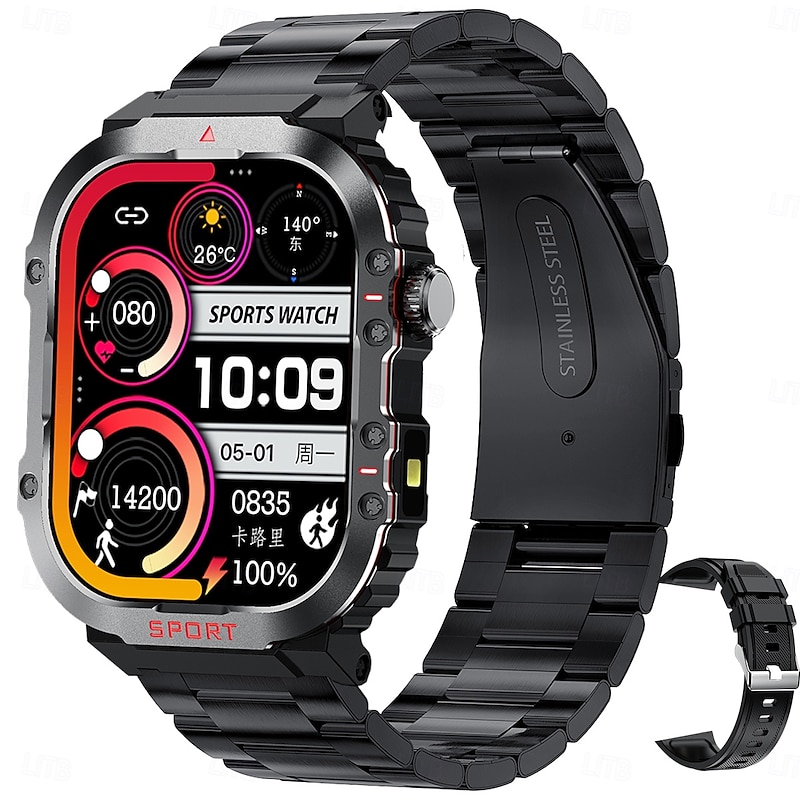 iMosi G45 Smart Watch 1.81 inch Smartwatch Fitness Running Watch Bluetooth Pedometer Call Reminder Sleep Tracker Compatible with Android iOS Men Hands-Free Calls Waterproof Media Control IP 67 41mm - Main Image