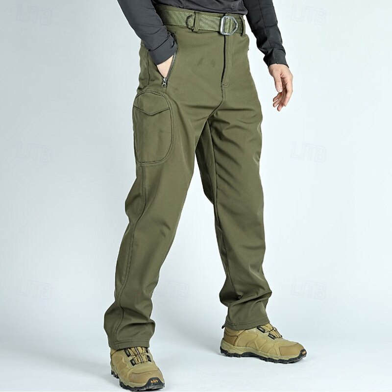 Men's Cargo Pants Softshell Pants Tactical Pants Trousers Hiking Pants Buttons Multi Pocket Camo Plain Wearable Outdoor Daily Camping & Hiking Fashion Classic Yellow camouflage Army Green