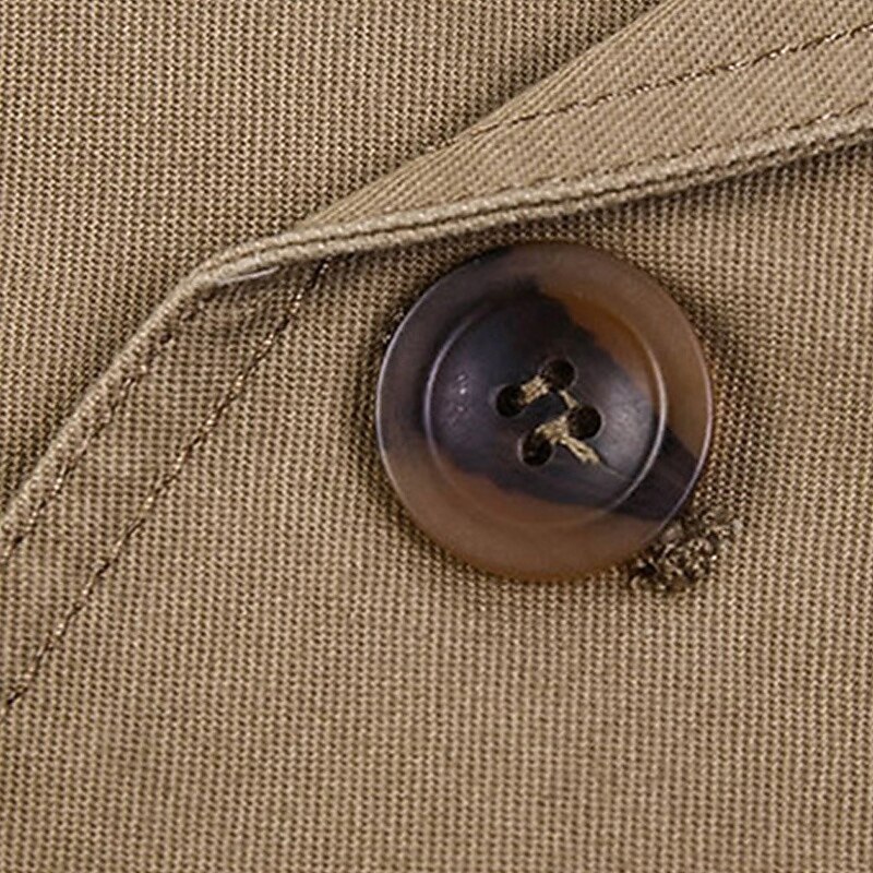 Men's Blazer Business Cocktail Party Wedding Party Fashion Casual Spring &  Fall 100% Cotton Plain Pocket Buttons Comfortable Single Breasted Blazer Black khaki Army Green4